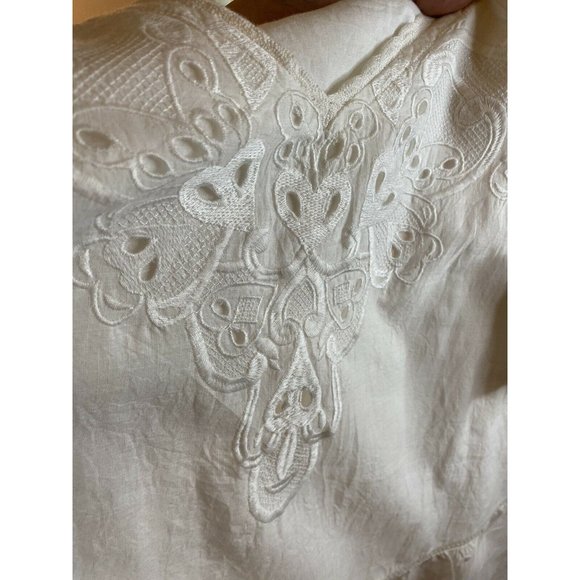 ANTHROPOLOGIE Let Me Be Lace Peplum Tank NWT White $148 Romantic Sz 10 Cottage - Picture 12 of 12